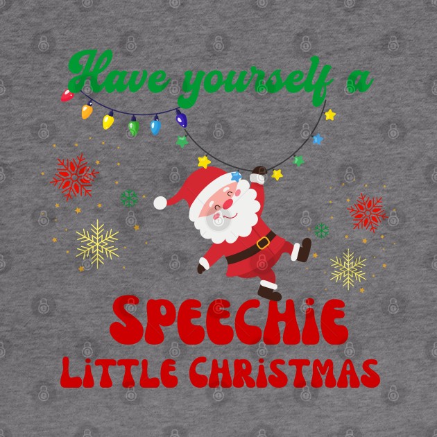 Speech Therapy Christmas, Speech language pathologist by Daisy Blue Designs